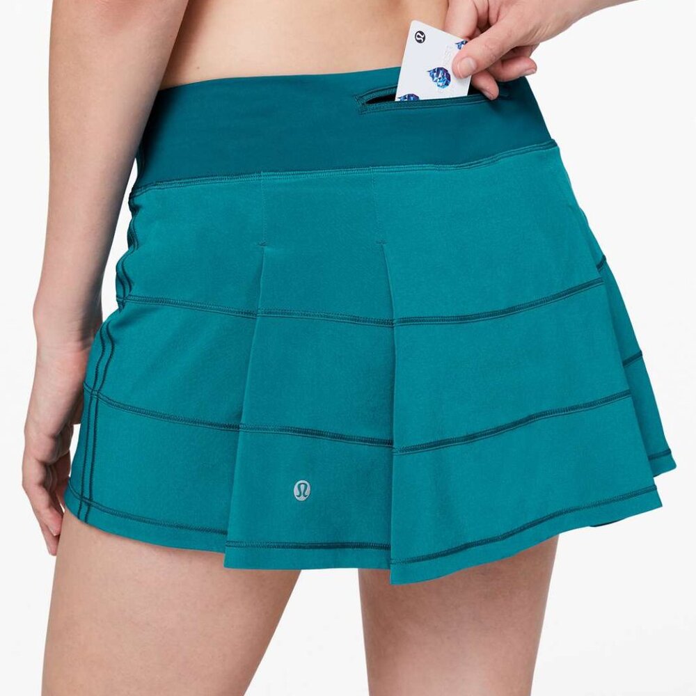 Lululemon Pace Rival Skirt Regular Cyprus 13" Cyprus Skort Size 6 - RARE